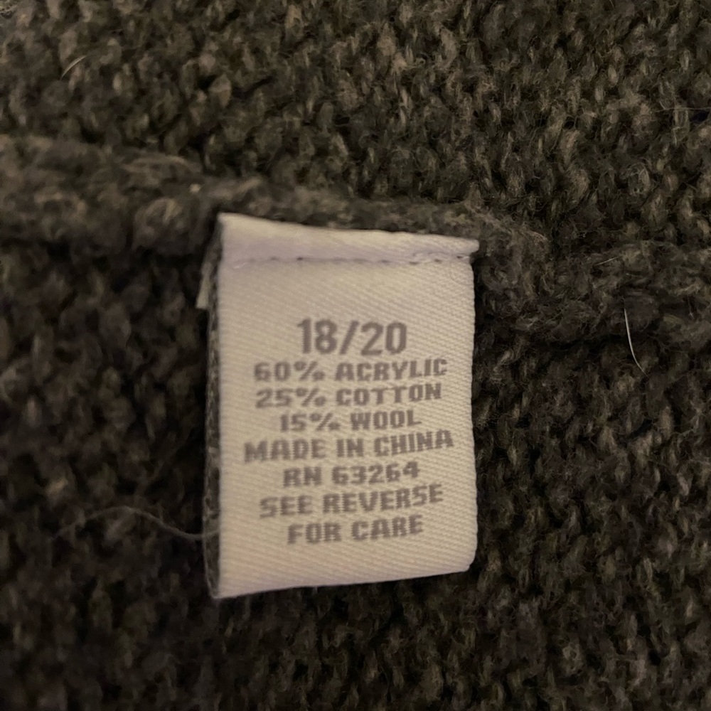 Womens Dressbarn Sweater size 18/20 3/4 Sleeve Gray Cardigan Top - Picture 3 of 5